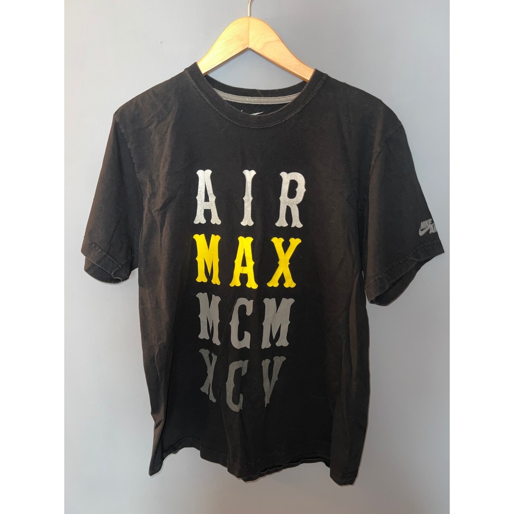 Nike Air Max MCM XCV Graphic‎ T-Shirt Mens Large Black Short Sleeve Standard Fit
